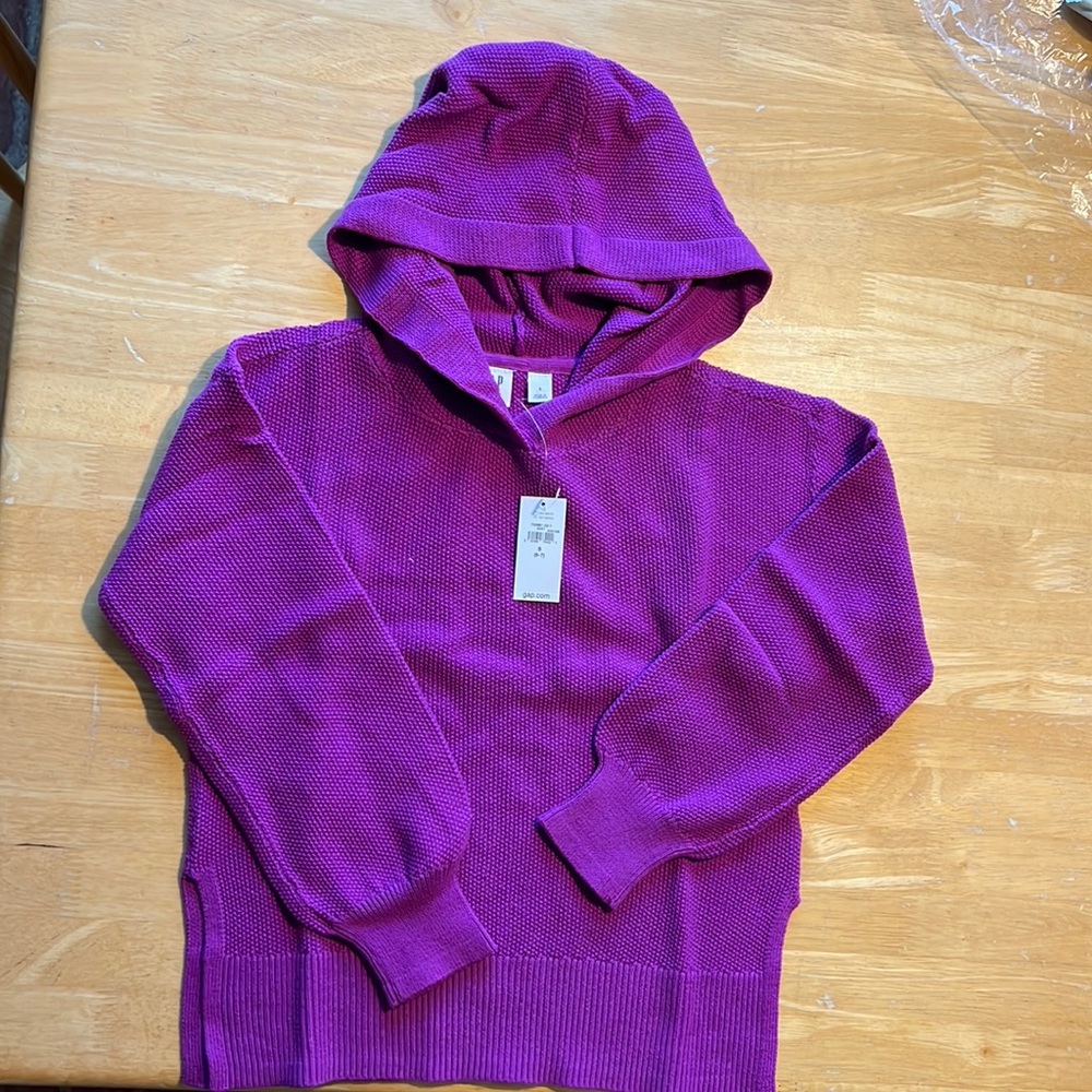 Fuchsia Gap Girls Hooded Sweater